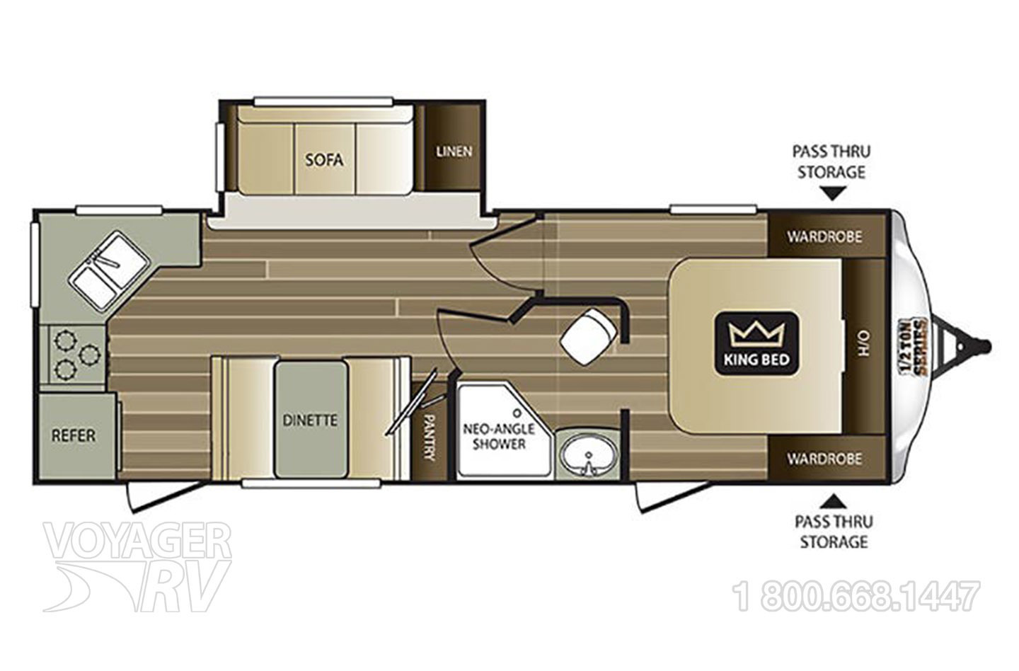 2018 Keystone Cougar 24SABWE Floorplan