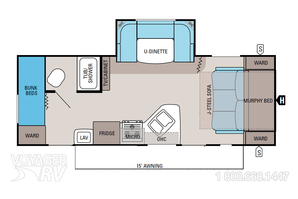 2013 Jayco Jay Feather 23M Floorplan