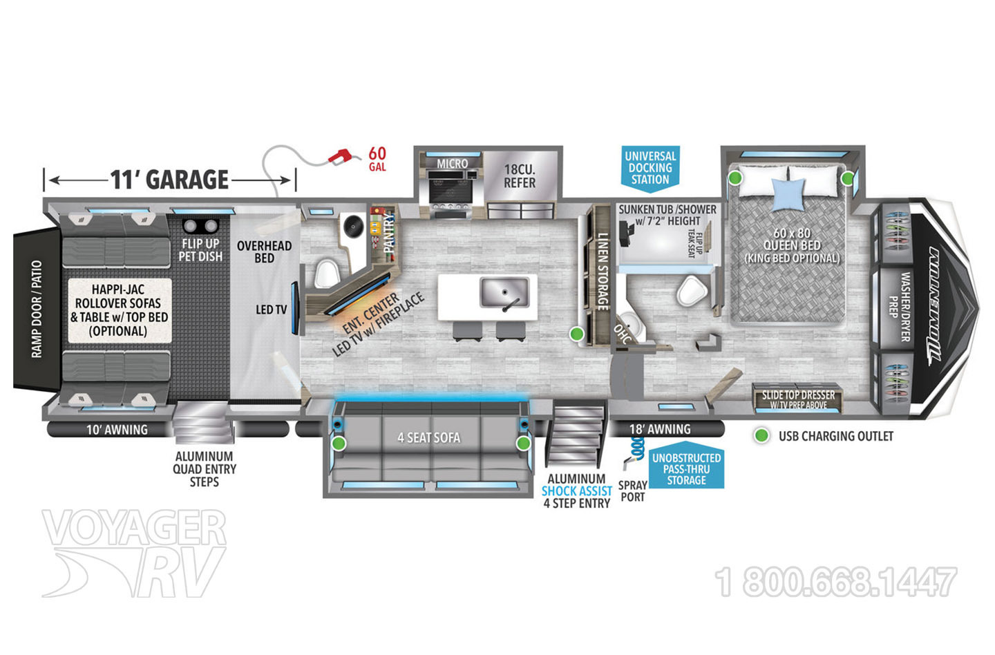 2024 Grand Design Momentum 351MS Floorplan