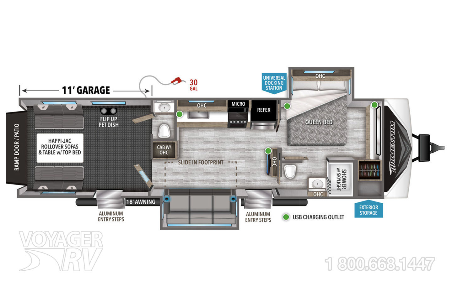 2024 Grand Design Momentum G-Class 29G Floorplan